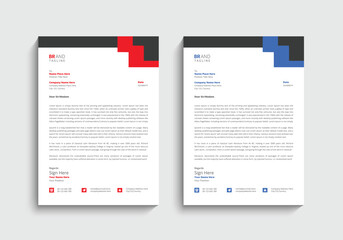 Modern business letterhead template