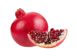 pomegranate fruit isolated on transparent png