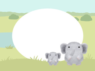 ゾウのフレーム