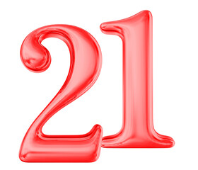 21 Red Number 
