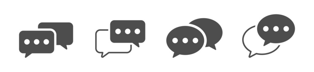 Chat vector icons collection