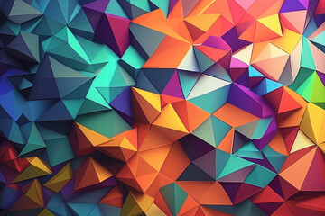 Obraz premium Abstract colorful mosaic background. Generative AI