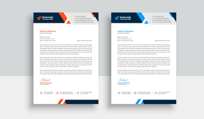 Abstract Letterhead Design Modern Business Letterhead Design Template