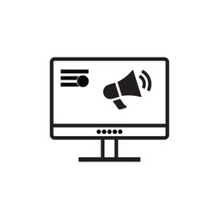 Fototapeta premium Computer monitor vector illustration royalty 2023, computer icon, graph icon, monitor icon