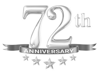 72th Year Anniversary Silver Number 