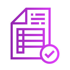 invoice gradient icon