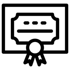 certificate icon or logo isolated sign symbol vector illustration - high quality black style vector icons
