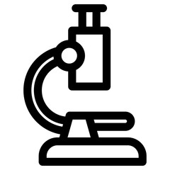 microscope icon or logo isolated sign symbol vector illustration - high quality black style vector icons

