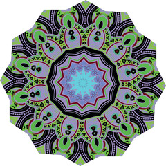 Beautiful round pattern. Vector file for designs.