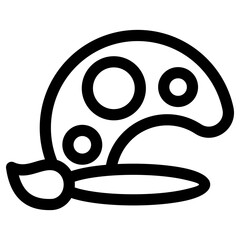 painting icon or logo isolated sign symbol vector illustration - high quality black style vector icons
