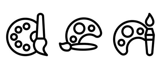 painting icon or logo isolated sign symbol vector illustration - high quality black style vector icons
