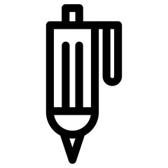 pen icon or logo isolated sign symbol vector illustration - high quality black style vector icons
