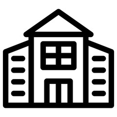 school icon or logo isolated sign symbol vector illustration - high quality black style vector icons
