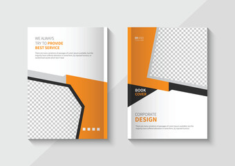 Corporate business book cover design template