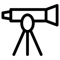 Obraz premium telescope icon or logo isolated sign symbol vector illustration - high quality black style vector icons 