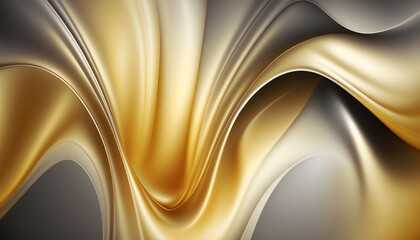  gold and grey , abstract wallpaper, gradients , Generative AI