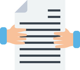 Contract Document Vector Icon
