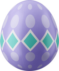 Easter egg transparent background.