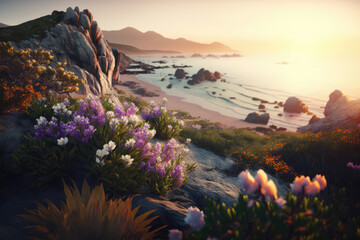Wild Flowers and Beautiful Sunset (14).png, Wild Flowers and Beautiful Sunset
