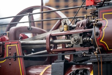 steam engines on display at an event in hobart tasmania, wooden boat festival