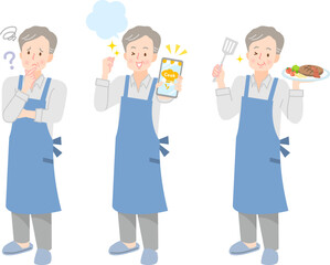 献立に悩んでいたシニア男性がスマホアプリで悩みが解消