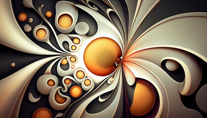 A Dynamic Abstract Painting Background , Generative AI, Illustration, This vibrant and energetic abstract painting background. Its dynamic composition features fluid and organic forms
