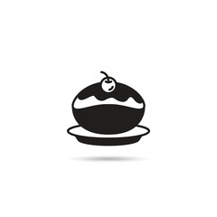 pudding cake icon vector illustration