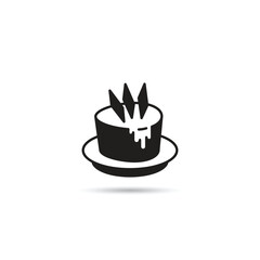 angel cake icon vector illustration