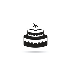 angel cake icon vector illustration