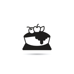 angel cake icon vector illustration
