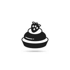 pudding cake icon vector illustration