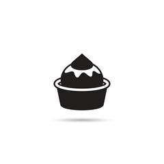 pudding cake icon vector illustration