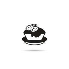 angel cake icon vector illustration