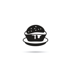 pudding cake icon vector illustration