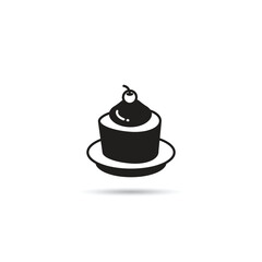 pudding cake icon vector illustration