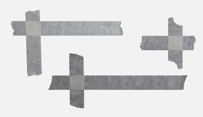 Silver corner from masking tape samples for designers.