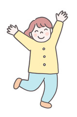 笑顔の元気な女の子