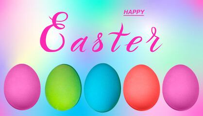 Happy easter! Card or Internet banner on Easter. Also can be used as flyer with discounts