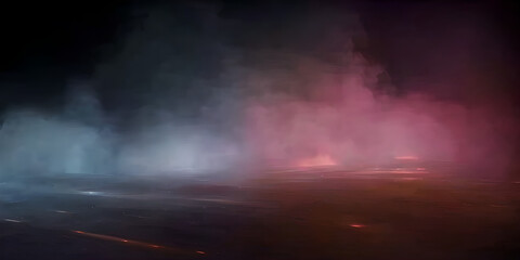Fototapeta na wymiar abstract aurora borealis above the water surface, illustration, Generative, AI