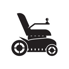 Fototapeta na wymiar Simple wheelchair symbol icon,illustration design template.