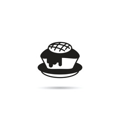 pudding cake icon vector illustration