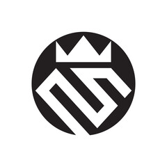 Diamond and crown logo