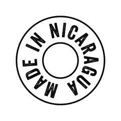 Made in Nicaragua text emblem stamp, concept background