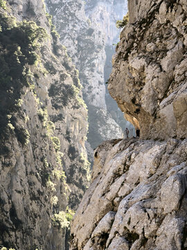 Cares route between Cain and Poncebos, between Asturias and Le&Atilde;&sup3;n, The best hiking route in Spain.
