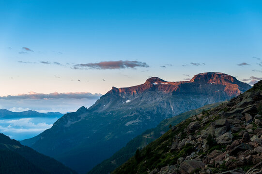 Montain landscape in Devero National Park, Piemonte, Italy.