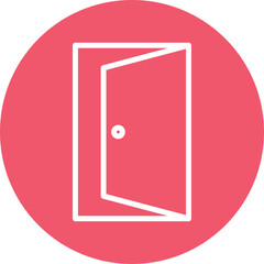 Open door  Vector Icon
