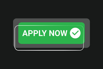 Apply now button vector element