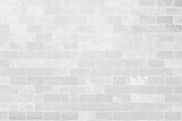 White grunge brick wall texture background for stone tile block painted in grey light color wallpaper modern interior and exterior and room backdrop design