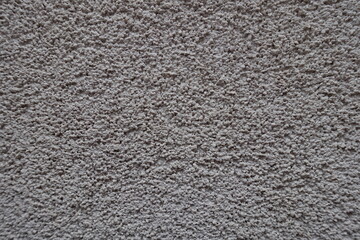 Close shot of dusty wall with coarse light gray roughcast finish © Anna