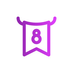 8 march gradient icon